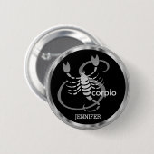 Scorpio ♏ - Zodiac-Zeichen Button (Vorne & Hinten)