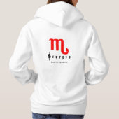 Scorpio zodiac-Zeichen Hoodie (Rückseite)