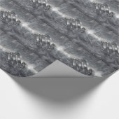 Scorpio Zodiac-Zeichen in gestörter Stahldekoratio Geschenkpapier (Ecke)