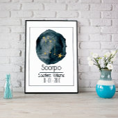 Scorpio Zodiac Zeichen: Individuelle Name & Geburt Poster