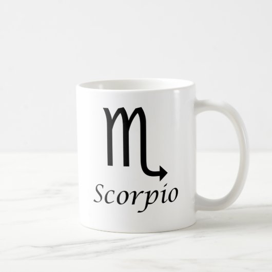 "Scorpio" Zodiac-Zeichen Kaffeetasse (Rechts)