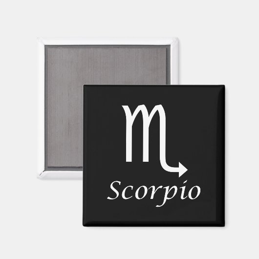 'Scorpio' Zodiac-Zeichen Magnet (Vorderseite/Rückseite)