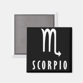 Scorpio zodiac-Zeichen Magnet (Vorderseite/Rückseite)