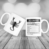 Scorpio Zodiac-Zeichen mit nährstoffreichen Fakten Jumbo-Tasse