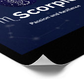 Scorpio Zodiac-Zeichen Poster (Ecke)