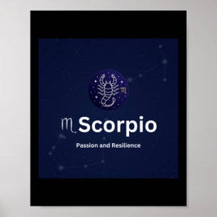 Scorpio Zodiac-Zeichen Poster