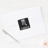 Scorpio zodiac-Zeichen Quadratischer Aufkleber (Umschlag)