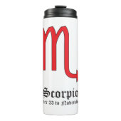 Scorpio zodiac-Zeichen Thermosbecher (Vorderseite)