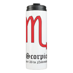 Scorpio zodiac-Zeichen Thermosbecher