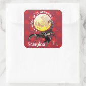 Scorpion 24 octobre au 22 novembre Autocollant Quadratischer Aufkleber (Tasche)