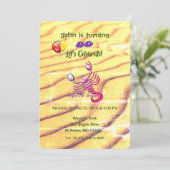 Scorpion Birthday (23. Oktober - 21. November) Einladung (Stehend Vorderseite)