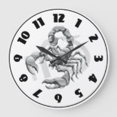 Scorpion Clock Große Wanduhr (Vorderseite)