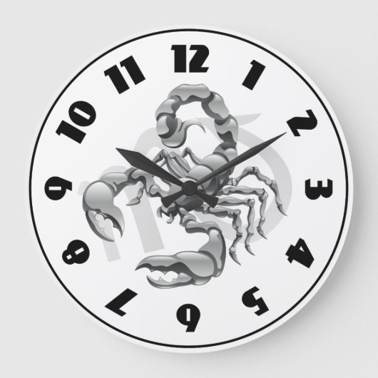 Scorpion Clock Große Wanduhr (Vorderseite)