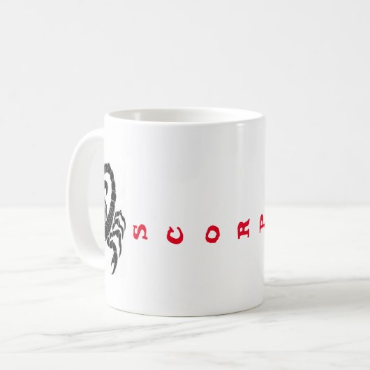 Scorpion Coffee Tasse (Vorderseite Links)