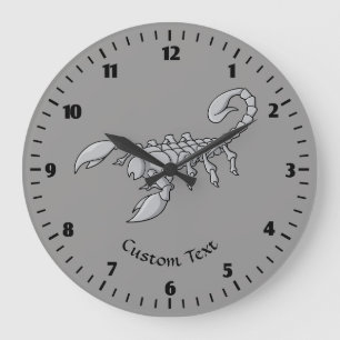 Scorpion Icon Große Wanduhr