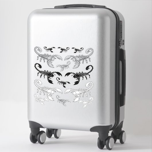 Scorpion Icon Sticker-Set Aufkleber (Koffer)