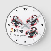 Scorpion King Clock Runde Wanduhr (Vorderseite)