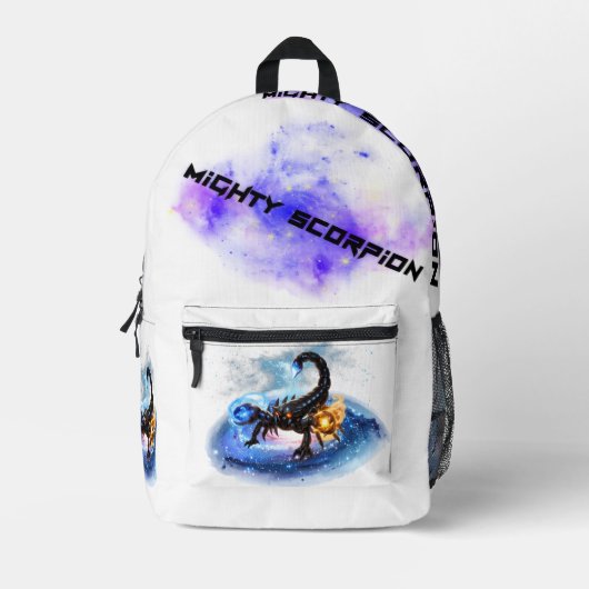 SCORPION OF THE COSMIC ARCANE BEDRUCKTER RUCKSACK (Vorderseite)