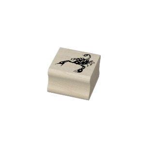Scorpion Scorpio Bug Insekt Silhouette Gummistempel