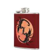 Scorpion Tribal Graphic Design Flachmann (Links)