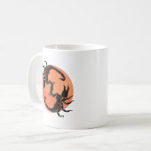 Scorpion Tribal Graphic Design Kaffeetasse (Vorderseite Links)