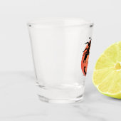 Scorpion Tribal Graphic Design Schnapsglas (Links)