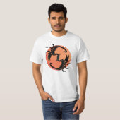 Scorpion Tribal Graphic Design T-Shirt (Vorne ganz)