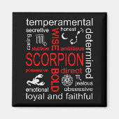 Scorpion Zodiac Sign Magnet (Vorne)