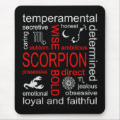 Scorpion Zodiac Sign Mousepad (Vorne)