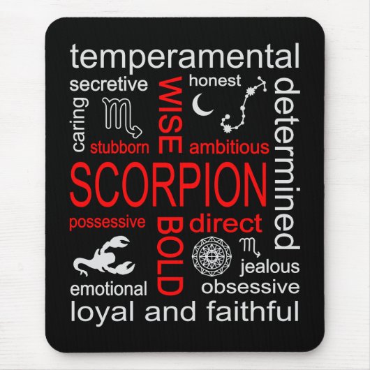 Scorpion Zodiac Sign Mousepad (Vorne)