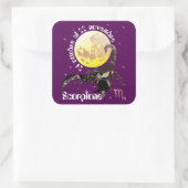 Scorpione 24 ottobre al 22 novembre Etichetta Quadratischer Aufkleber (Tasche)