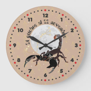 Scorpione 24 ottobre al 22 novembre Orologio Große Wanduhr