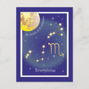 Scorpione 24 ottobre al 22 novembre Postkarte
