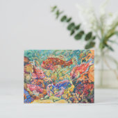 Scorpionfish Lobsters Aquarium Théo Rysselberghe Postkarte (Stehend Vorderseite)