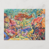 Scorpionfish Lobsters Aquarium Théo Rysselberghe Postkarte (Vorderseite)
