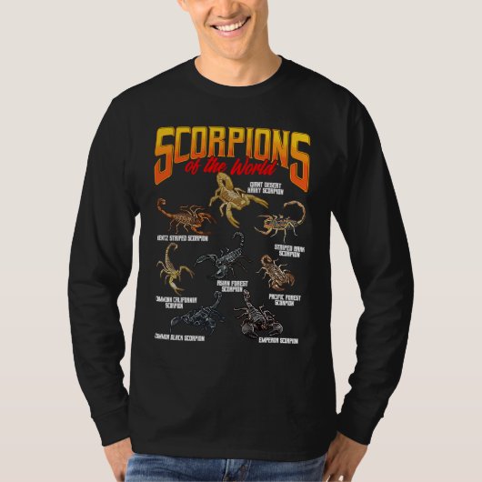 Scorpions Animals of the World Arachnology Animal T-Shirt (Vorderseite)