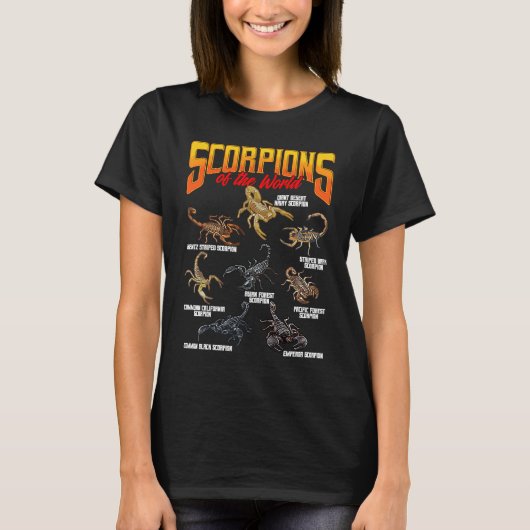 Scorpions Animals of the World Arachnology Animal T-Shirt (Vorderseite)