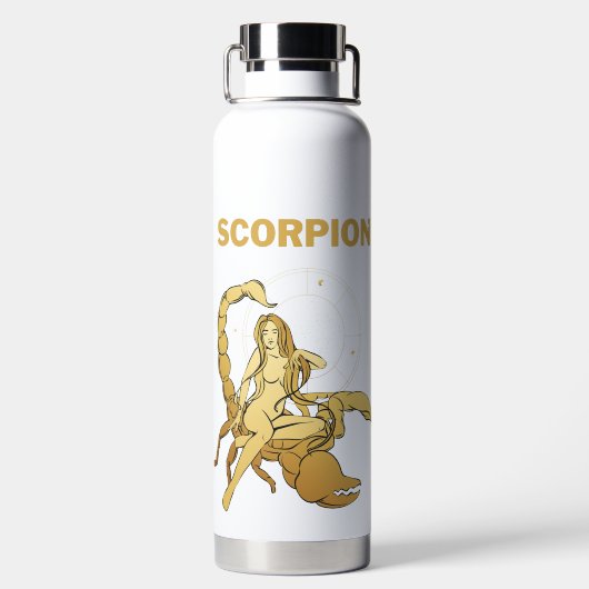 Scorpios Celestial Elegance Trinkflasche (Rückseite)