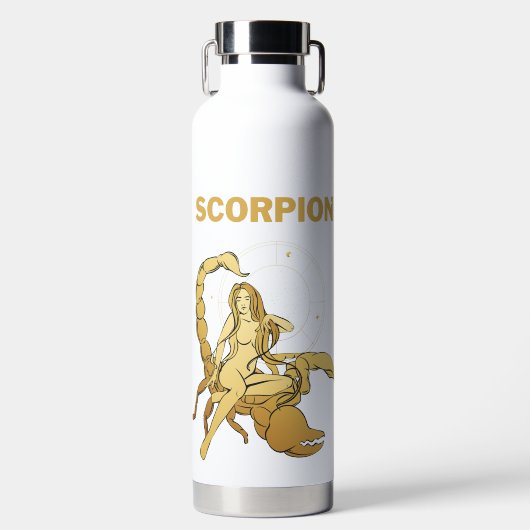 Scorpios Celestial Elegance Trinkflasche (Vorderseite)