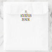 Scorpios Rock Runder Aufkleber (Tasche)
