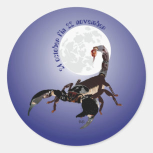 Scorpiun 24 october fin 22 november Aufkleber