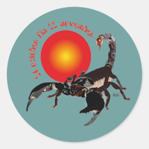 Scorpiun 24 october fin 22 november Aufkleber