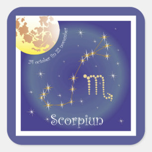 Scorpiun 24 october fin 22 november Aufkleber