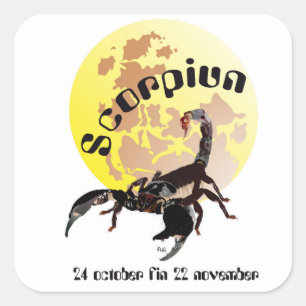 Scorpiun 24 october fin 22 november Aufkleber
