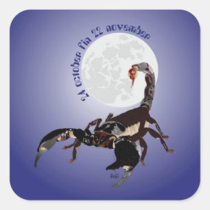 Scorpiun 24 october fin 22 november Aufkleber