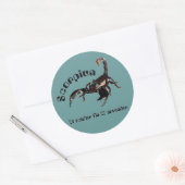 Scorpiun 24 october fin 22 november Aufkleber (Umschlag)