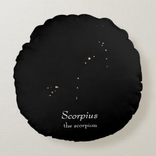 Scorpius-Sternbild Rundes Kissen