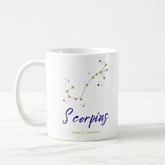 Scorpius Zodiac Constellation Star Horoscope Astro Kaffeetasse (Links)