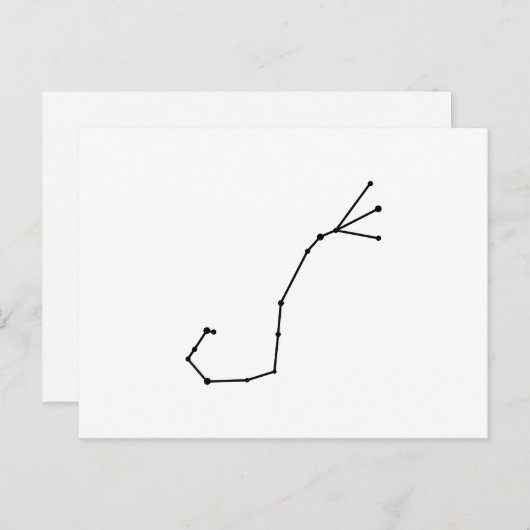 Scorpius Zodiac Postkarte (Vorne/Hinten)