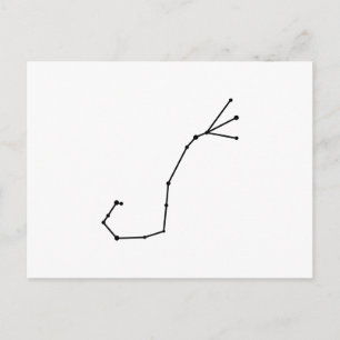 Scorpius Zodiac Postkarte